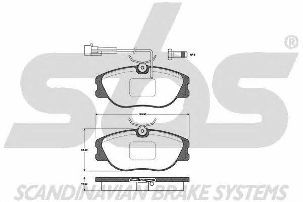 SBS 1501222336 Brake Pad Set, disc brake 1501222336: Buy near me in Poland at 2407.PL - Good price!