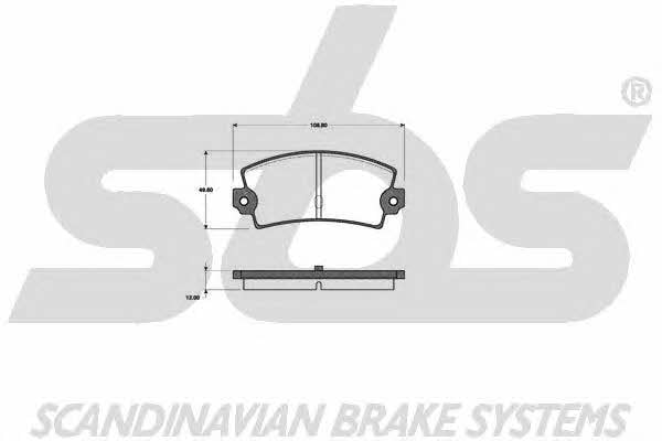 SBS 1501222341 Brake Pad Set, disc brake 1501222341: Buy near me in Poland at 2407.PL - Good price!