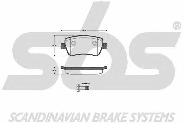 SBS 1501222379 Brake Pad Set, disc brake 1501222379: Buy near me in Poland at 2407.PL - Good price!