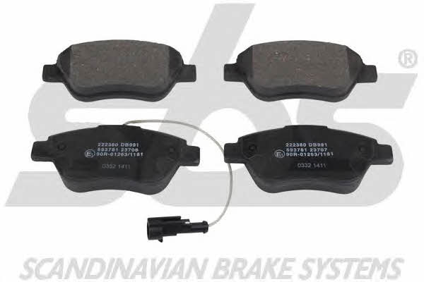 SBS 1501222380 Brake Pad Set, disc brake 1501222380: Buy near me in Poland at 2407.PL - Good price!
