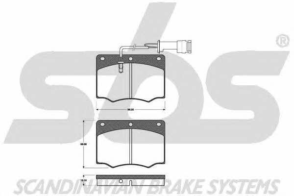 SBS 1501222510 Brake Pad Set, disc brake 1501222510: Buy near me in Poland at 2407.PL - Good price!
