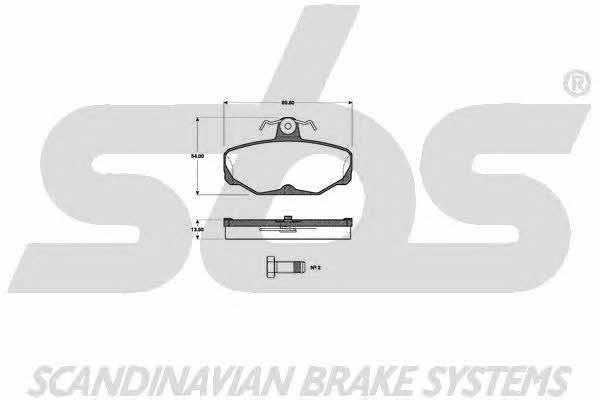 SBS 1501222517 Brake Pad Set, disc brake 1501222517: Buy near me in Poland at 2407.PL - Good price!