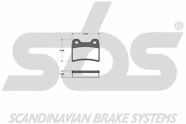 SBS 1501222533 Brake Pad Set, disc brake 1501222533: Buy near me in Poland at 2407.PL - Good price!