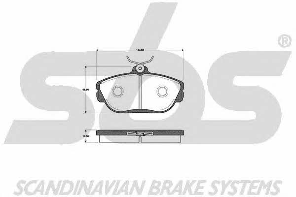 SBS 1501222538 Brake Pad Set, disc brake 1501222538: Buy near me in Poland at 2407.PL - Good price!