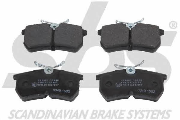 SBS 1501222550 Brake Pad Set, disc brake 1501222550: Buy near me in Poland at 2407.PL - Good price!