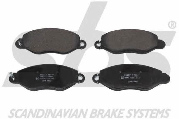 SBS 1501222558 Brake Pad Set, disc brake 1501222558: Buy near me in Poland at 2407.PL - Good price!