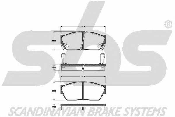 SBS 1501222604 Гальмівні колодки, комплект 1501222604: Приваблива ціна - Купити у Польщі на 2407.PL!