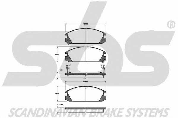 SBS 1501222607 Гальмівні колодки, комплект 1501222607: Приваблива ціна - Купити у Польщі на 2407.PL!