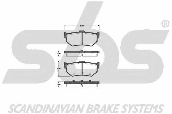 SBS 1501222611 Brake Pad Set, disc brake 1501222611: Buy near me in Poland at 2407.PL - Good price!
