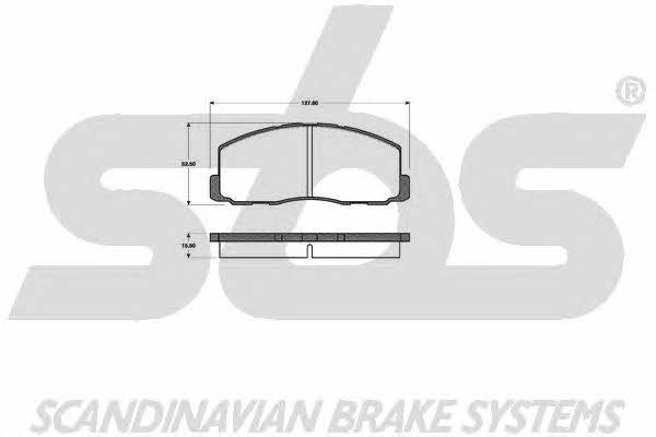 SBS 1501223004 Brake Pad Set, disc brake 1501223004: Buy near me in Poland at 2407.PL - Good price!