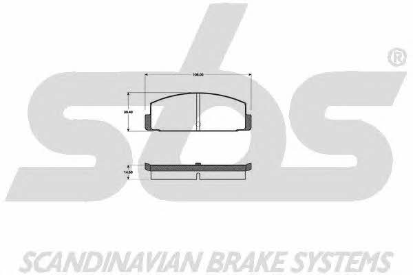 SBS 1501223014 Brake Pad Set, disc brake 1501223014: Buy near me in Poland at 2407.PL - Good price!
