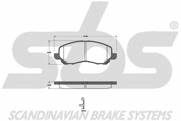 SBS 1501223028 Brake Pad Set, disc brake 1501223028: Buy near me in Poland at 2407.PL - Good price!