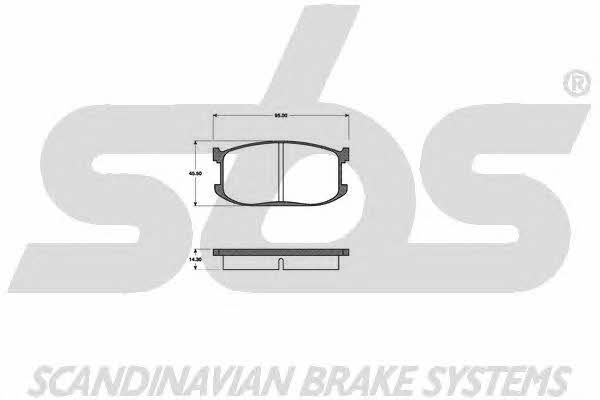 SBS 1501223206 Brake Pad Set, disc brake 1501223206: Buy near me in Poland at 2407.PL - Good price!