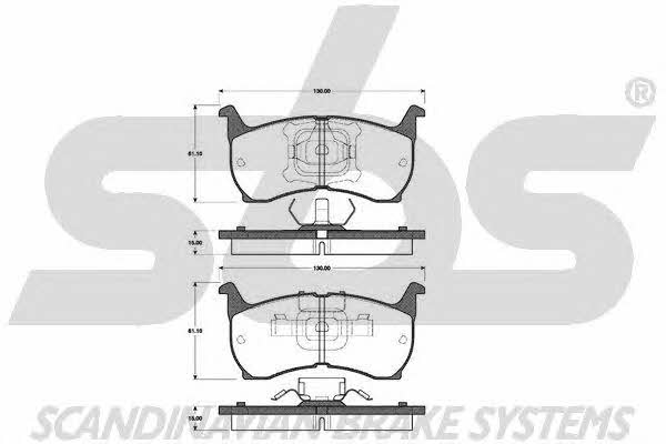 SBS 1501223209 Brake Pad Set, disc brake 1501223209: Buy near me in Poland at 2407.PL - Good price!