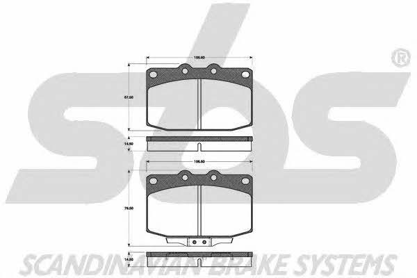 SBS 1501223231 Brake Pad Set, disc brake 1501223231: Buy near me in Poland at 2407.PL - Good price!