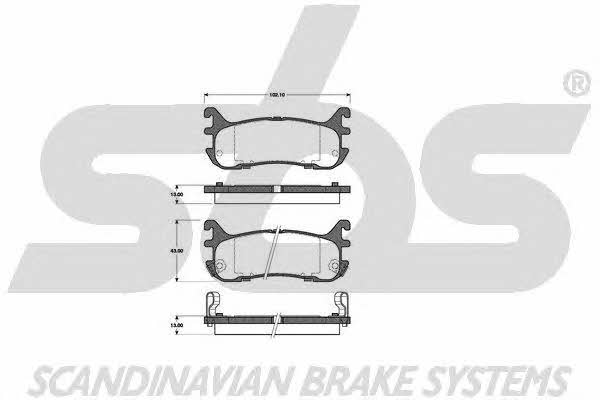 SBS 1501223235 Brake Pad Set, disc brake 1501223235: Buy near me in Poland at 2407.PL - Good price!