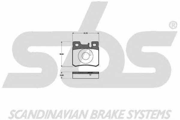SBS 1501223315 Brake Pad Set, disc brake 1501223315: Buy near me in Poland at 2407.PL - Good price!