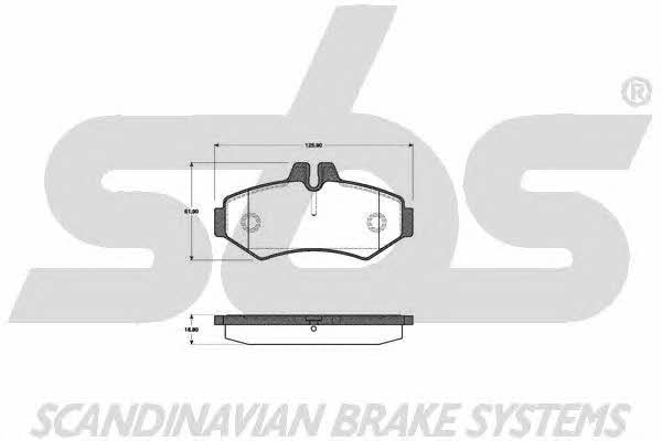 SBS 1501223338 Brake Pad Set, disc brake 1501223338: Buy near me in Poland at 2407.PL - Good price!