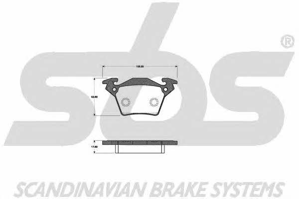 SBS 1501223341 Brake Pad Set, disc brake 1501223341: Buy near me in Poland at 2407.PL - Good price!