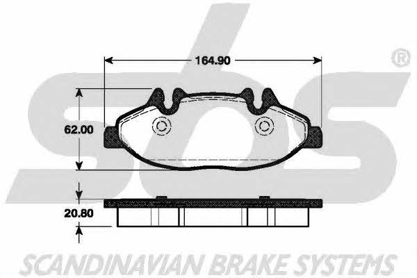 SBS 1501223351 Brake Pad Set, disc brake 1501223351: Buy near me in Poland at 2407.PL - Good price!