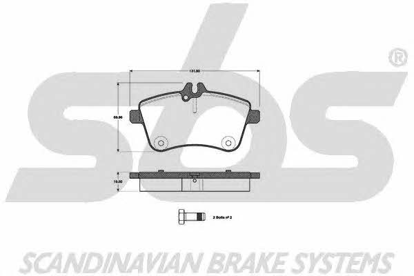 SBS 1501223355 Brake Pad Set, disc brake 1501223355: Buy near me in Poland at 2407.PL - Good price!