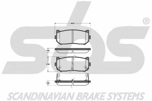 SBS 1501223503 Brake Pad Set, disc brake 1501223503: Buy near me in Poland at 2407.PL - Good price!
