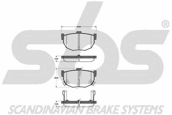 SBS 1501223518 Brake Pad Set, disc brake 1501223518: Buy near me in Poland at 2407.PL - Good price!
