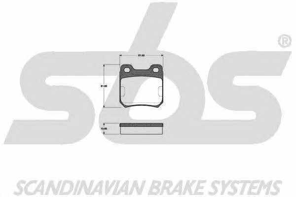 SBS 1501223603 Brake Pad Set, disc brake 1501223603: Buy near me in Poland at 2407.PL - Good price!