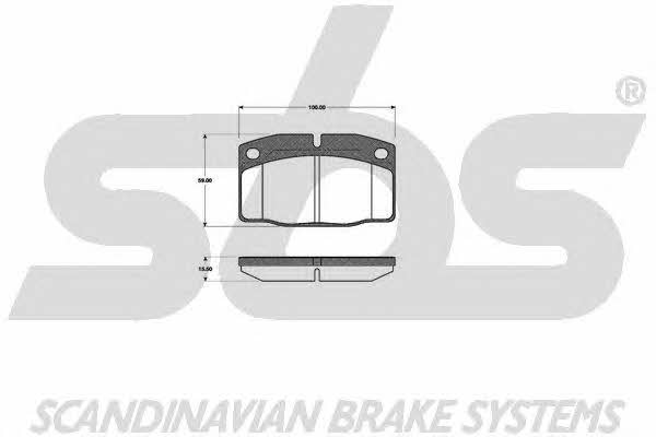 SBS 1501223606 Brake Pad Set, disc brake 1501223606: Buy near me in Poland at 2407.PL - Good price!