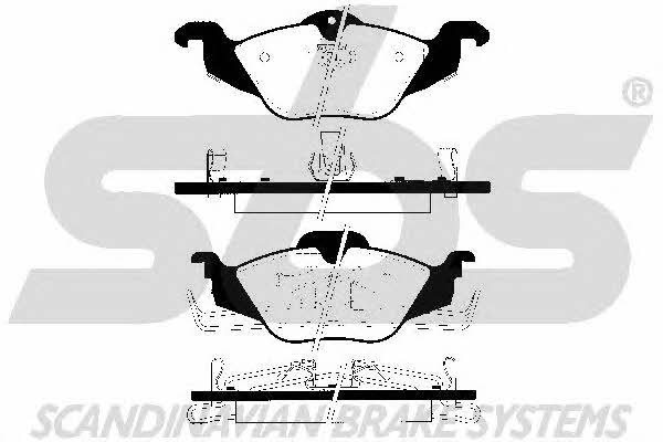 SBS 1501223618 Brake Pad Set, disc brake 1501223618: Buy near me in Poland at 2407.PL - Good price!