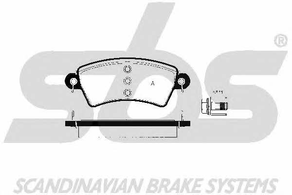 SBS 1501223736 Brake Pad Set, disc brake 1501223736: Buy near me in Poland at 2407.PL - Good price!