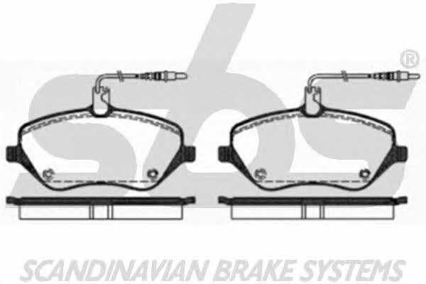 SBS 1501223744 Brake Pad Set, disc brake 1501223744: Buy near me in Poland at 2407.PL - Good price!
