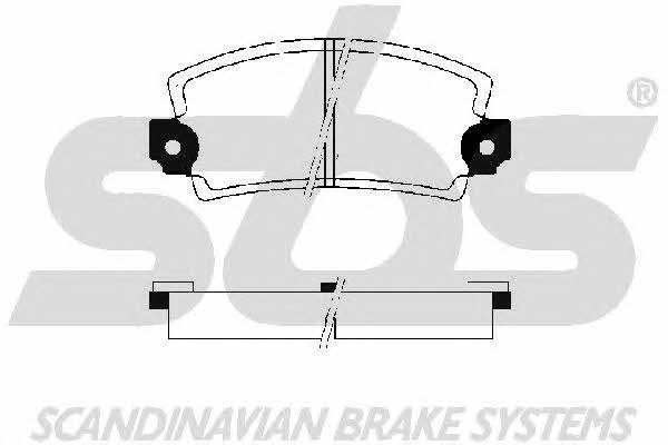 SBS 1501223932 Brake Pad Set, disc brake 1501223932: Buy near me in Poland at 2407.PL - Good price!
