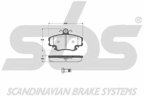 SBS 1501223953 Brake Pad Set, disc brake 1501223953: Buy near me in Poland at 2407.PL - Good price!