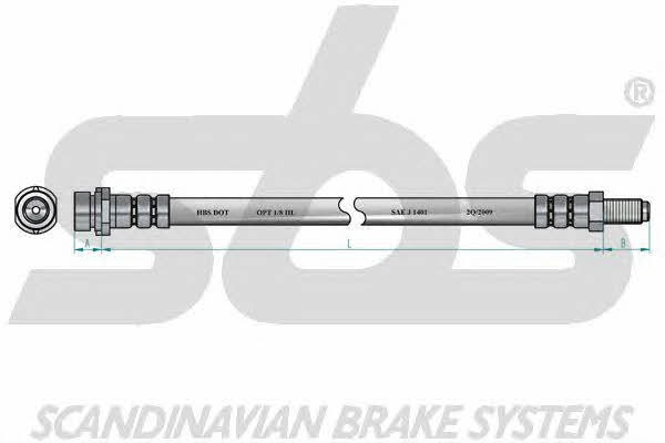 SBS 13308525124 Przewód hamulcowy elastyczny 13308525124: Dobra cena w Polsce na 2407.PL - Kup Teraz!