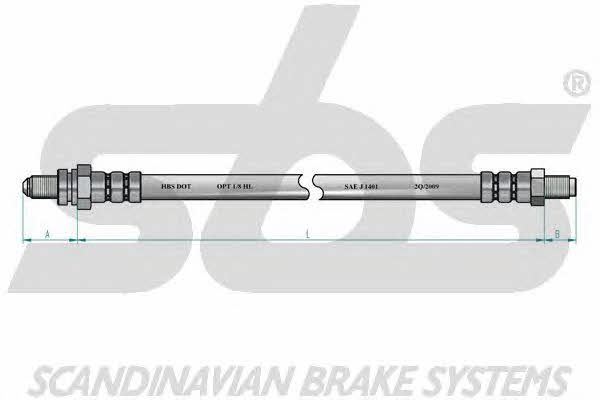 SBS 1330852580 Brake Hose 1330852580: Buy near me in Poland at 2407.PL - Good price!