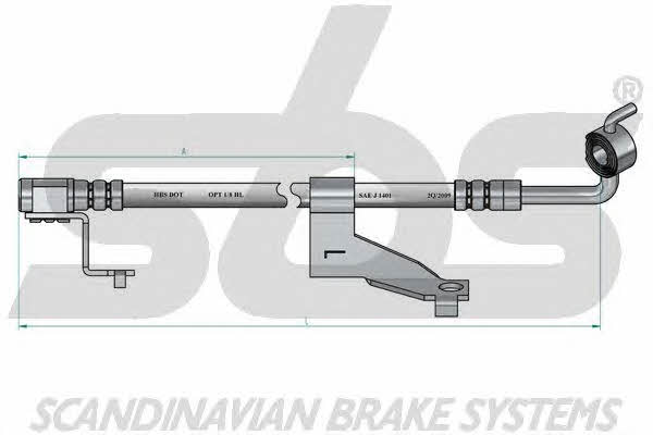 SBS 1330852589 Тормозной шланг 1330852589: Отличная цена - Купить в Польше на 2407.PL!
