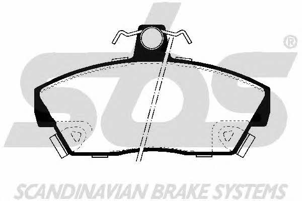 SBS 1501224008 Brake Pad Set, disc brake 1501224008: Buy near me in Poland at 2407.PL - Good price!