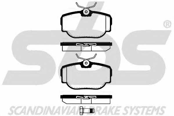 SBS 1501224024 Тормозные колодки дисковые, комплект 1501224024: Отличная цена - Купить в Польше на 2407.PL!