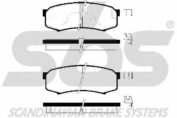 SBS 1501224538 Brake Pad Set, disc brake 1501224538: Buy near me in Poland at 2407.PL - Good price!