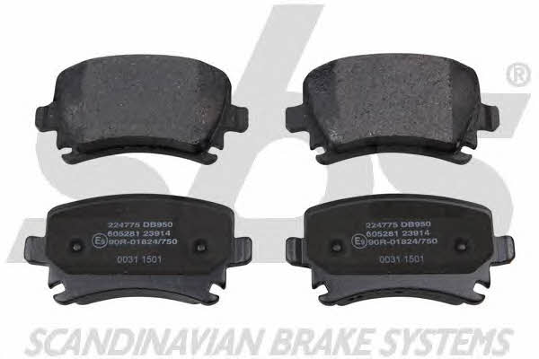 SBS 1501224775 Brake Pad Set, disc brake 1501224775: Buy near me in Poland at 2407.PL - Good price!