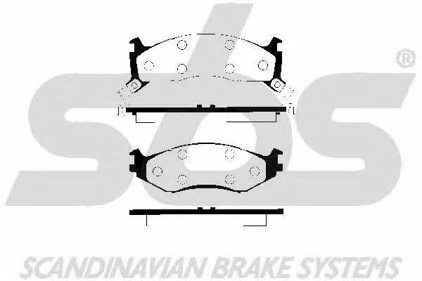SBS 1501229306 Brake Pad Set, disc brake 1501229306: Buy near me in Poland at 2407.PL - Good price!