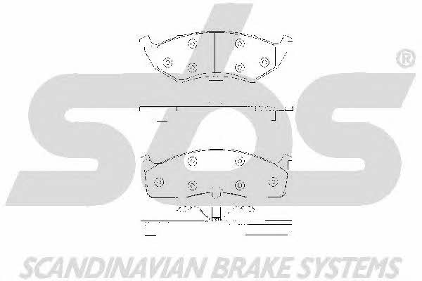 SBS 1501229309 Brake Pad Set, disc brake 1501229309: Buy near me in Poland at 2407.PL - Good price!