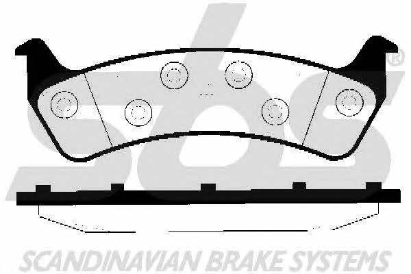 SBS 1501229312 Brake Pad Set, disc brake 1501229312: Buy near me in Poland at 2407.PL - Good price!