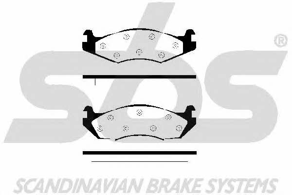SBS 1501229966 Brake Pad Set, disc brake 1501229966: Buy near me in Poland at 2407.PL - Good price!