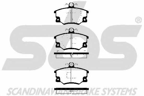 SBS 1501229982 Brake Pad Set, disc brake 1501229982: Buy near me in Poland at 2407.PL - Good price!