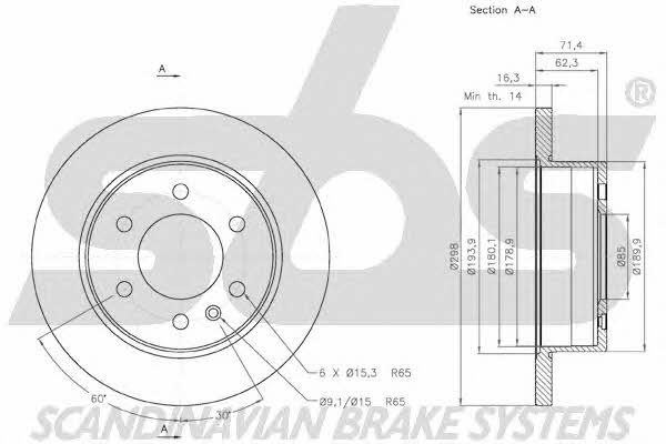 SBS 18152047122 Bremsscheibe hinten, unbelüftet 18152047122: Kaufen Sie zu einem guten Preis in Polen bei 2407.PL!