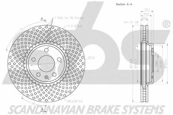 SBS 18152047127 Innenbelüftete Bremsscheibe vorne 18152047127: Kaufen Sie zu einem guten Preis in Polen bei 2407.PL!