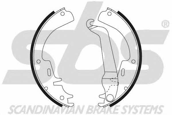 SBS 18492736227 Parking brake shoes 18492736227: Buy near me at 2407.PL in Poland at an Affordable price!