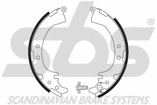 SBS 18492751613 Brake shoe set 18492751613: Buy near me in Poland at 2407.PL - Good price!